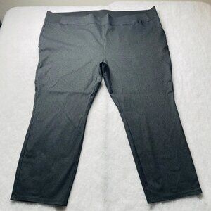 Simply Vera Vera Wang Women Black Modern Stretch Bootcut Leg Ankle Pants Size 4X